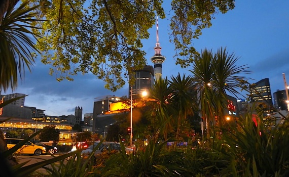 Auckland am Abend