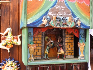 Traditionelles sizilianisches Puppentheater