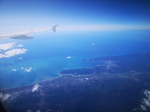 Blick auf das Mittelmeer (Höhe Genua)