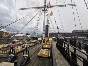 An Deck der SS Great Britain